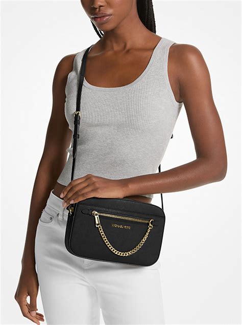 michael kors sloan saffiano leather crossbody|Michael Kors saffiano handbag.